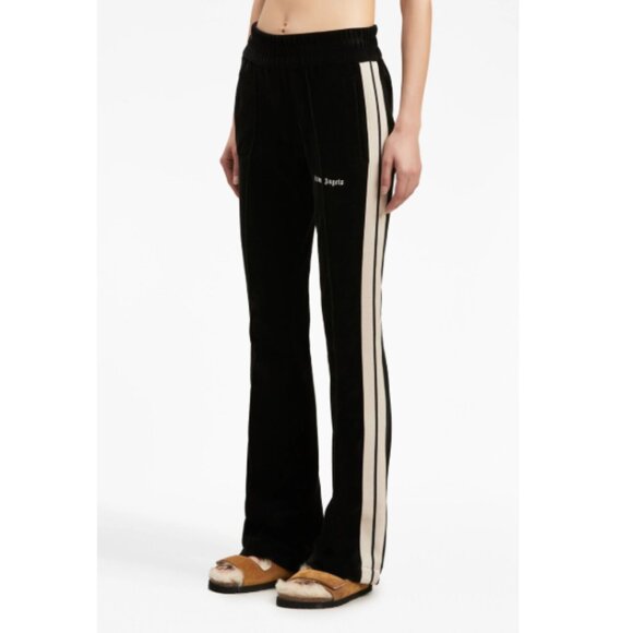 Palm Angels Pants - RARE SIZE! PALM ANGELS SLIM FIT FLARED LEG TRACK PANTS